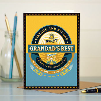 Grandad 'Grandad's Best' Card, 3 of 4