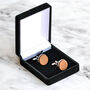 Personalised Wood Cufflinks – Wedding Or Anniversary Gift, thumbnail 5 of 6