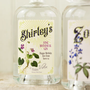 Personalised Premium Crafted Birth Flower Alcohol, 2 of 8