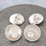 Pearl Anniversary Gift For Him. Double Sided Cufflinks, thumbnail 3 of 8