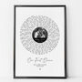 Personalised Song Lyrics Print, Anniversary Song Gift, thumbnail 1 of 7