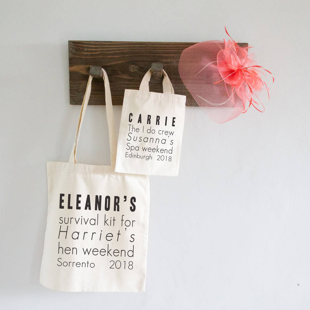 Personalised Bridal Party Wedding Bag By So Close