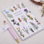 Personalised Lilac Wild Flower Desk Stationery Gift Box, thumbnail 4 of 7