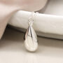 Sterling Silver Polished Teardrop Necklace, thumbnail 3 of 3