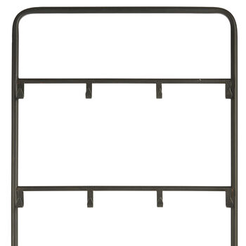 Industrial Metal Wall Storage With Hooks, 3 of 3