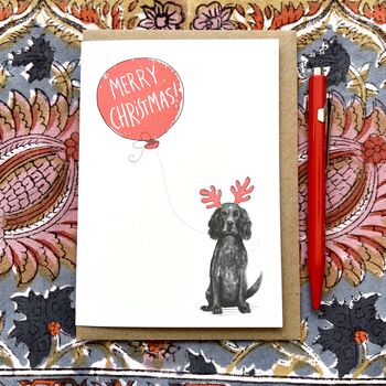 Cocker Spaniel Christmas Card, 4 of 6