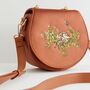 Sleepy Fawn Embroidered Satin Saddle Bag, thumbnail 2 of 8