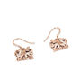 Welsh Dragon Earrings In Silver And Rose Gold, thumbnail 2 of 2