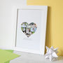 Personalised Photo Heart Collage Print, thumbnail 1 of 10