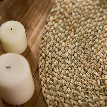Set Of Four Oval Seagrass Placemats, 3 of 4