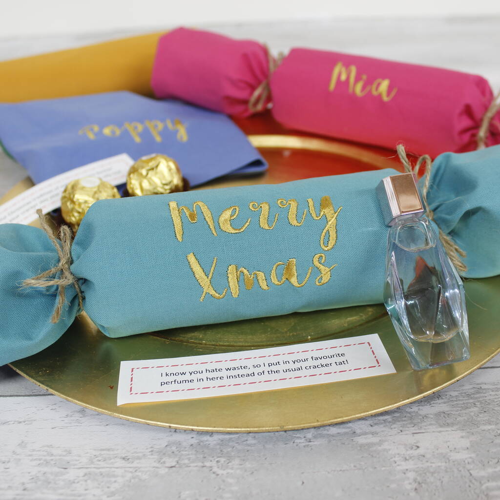 Reusable Personalised Cracker Napkins Bright Set, 1 of 9