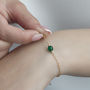 Gold Plated Or Sterling Silver Birthstone Bracelet, thumbnail 1 of 5