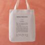 Jane Austen Pride And Prejudice Tote Bag, thumbnail 1 of 2