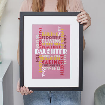 Personalised Typography Word Art Print 'Use Any Words', 7 of 8