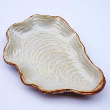 Handmade Large Ceramic Shell Serving Tray, 2 of 8