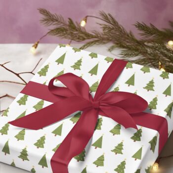 Luxury Quality Christmas Tree's Gift Wrapping Paper, Superior Thickness, 6 of 9