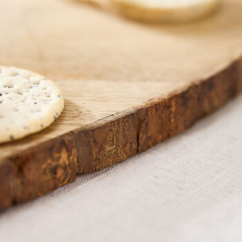 Personalised Wooden Heart Cheese Board, 4 of 5