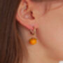 Orange Earrings, thumbnail 2 of 3