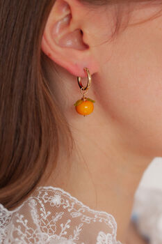 Orange Earrings, 2 of 3