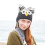Natural Owl Hand Knitted Woollen Animal Hat, thumbnail 1 of 5