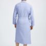 Men's Staffordshire Blue Two Fold Flannel Robe, thumbnail 3 of 5