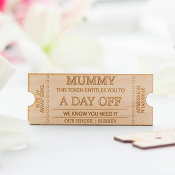 Personalised Mothers Day Ticket, 2 of 6