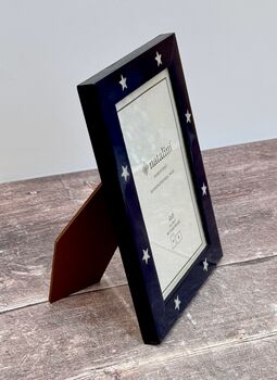 Natalini Navy Star Design Photo Frame, 3 of 4