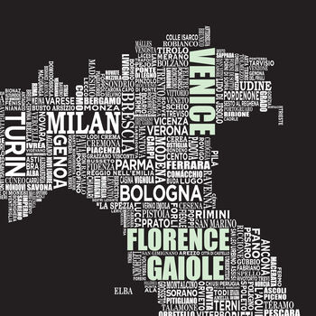 Personalised Italy Map, 4 of 4