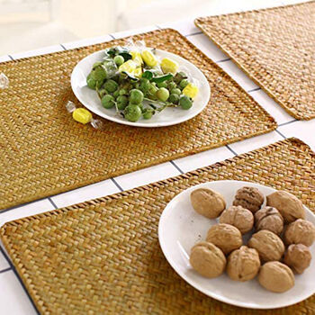 Natural Seagrass Table Mats For Dinner Table, 2 of 4