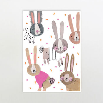Personalised Bunny Print, 3 of 3
