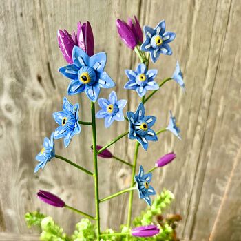 Forget Me Not Garden Stake Set Of Two, 2 of 6