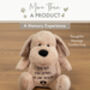 Embroidered 'Paw Prints on Our Hearts' Comfort Teddy Dog, thumbnail 7 of 10