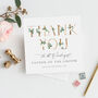 Floral Mock Gold Mother Of The Bride Wedding Card, thumbnail 2 of 3