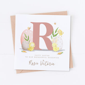 Personalised Blue Easter Chicks Card, 4 of 4