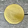 Set Of Four Gold Tone Hammered Coasters, thumbnail 1 of 2