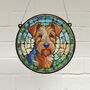 Welsh Terrier Stained Glass Effect Suncatcher, thumbnail 1 of 5