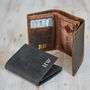 Personalised Buffalo Leather Handmade Billfold Wallet, thumbnail 2 of 12