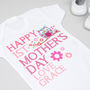 Personalised First Mother's Day Pink Or Blue Bodysuit, thumbnail 3 of 9