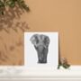 Atik The Elephant Blank Greeting Card And Envelope, thumbnail 3 of 4