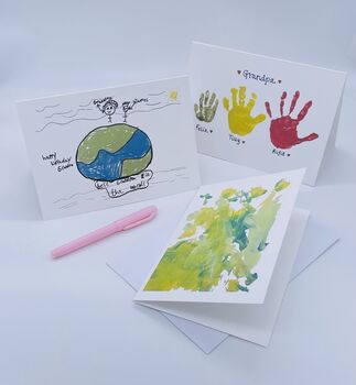 Personalised Greetings Card With Child's Drawing, 4 of 7