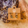 Mandala Inspired Gemstone Earrings – 18 K Gold Plated, thumbnail 6 of 12