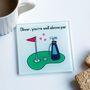 Personalised Golf Coaster For Partner, thumbnail 2 of 3