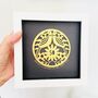 Framed Golden Wedding Personalised Paper Cut, thumbnail 11 of 12