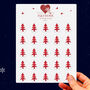 Christmas Red Butterfly Christmas Tree Stickers, 25, thumbnail 1 of 7