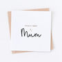 World's Best Mum Mother's Day Card, thumbnail 2 of 2