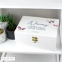 Personalised Butterfly White Wooden Keepsake Box, thumbnail 3 of 5