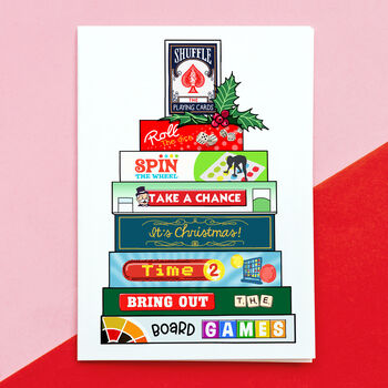Funny Board Games Christmas Card, 2 of 3