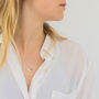 Silver Bee Necklace With July Birthstone, thumbnail 1 of 8
