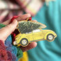 Vw Beetle With Christmas Tree Decoration, thumbnail 1 of 5