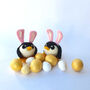Pengbunny Easter Decoration Penguin In Bunny Ears, thumbnail 10 of 11
